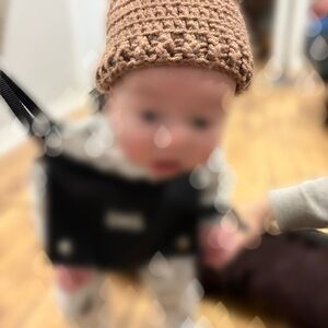 Brown Crochet Baby Hat